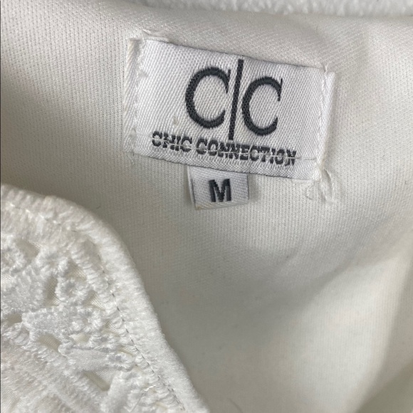 Chic Connection Elegant White Lace Dress - Picture 2 of 8
